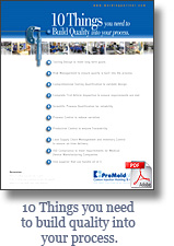 10 Things you need to build quality into your process